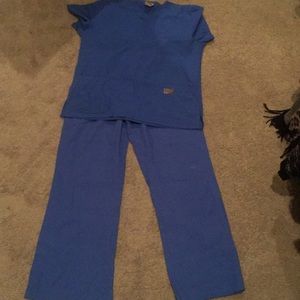 Scrub zone top and bottom Royal Blue